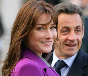 Carla bruni and President Sarkozy